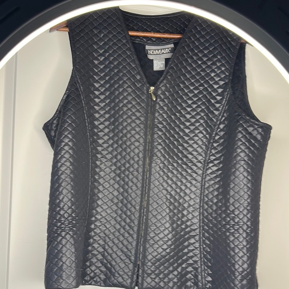 No Name Black Quilted Vest